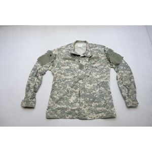 US Military ACU Field Jacket Mens Medium Long Camo Digital UCP Tactical Good